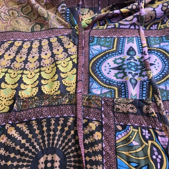 BOHO Earthbound Trading Pullover/Tunic Hoodie Kangaroo Pouch Large - Picture 8 of 9